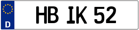 Trailer License Plate